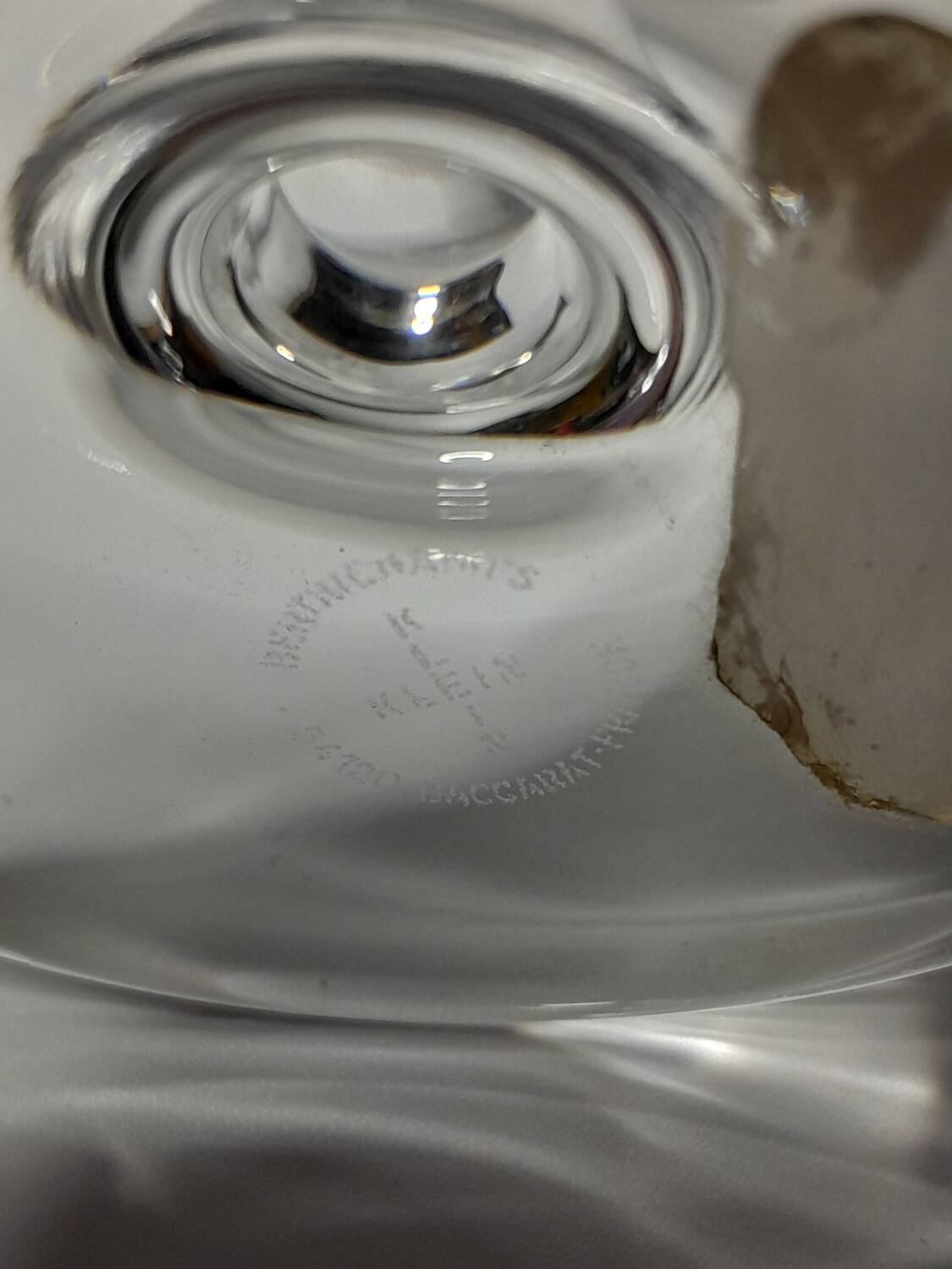 Vase soliflore en cristal taillé main - Valéry Klein, Baccarat