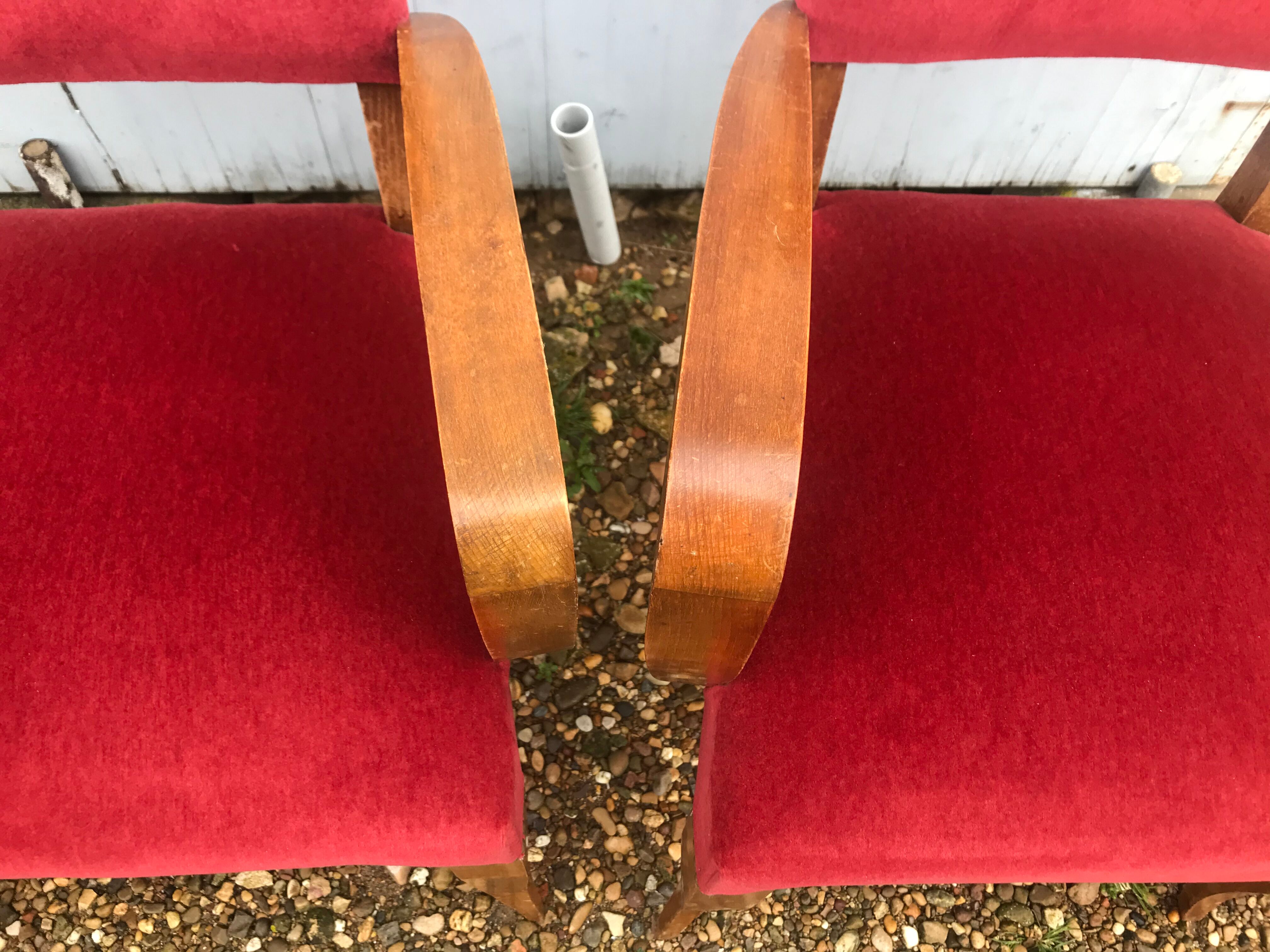 Paire de fauteuils bridge Art Déco