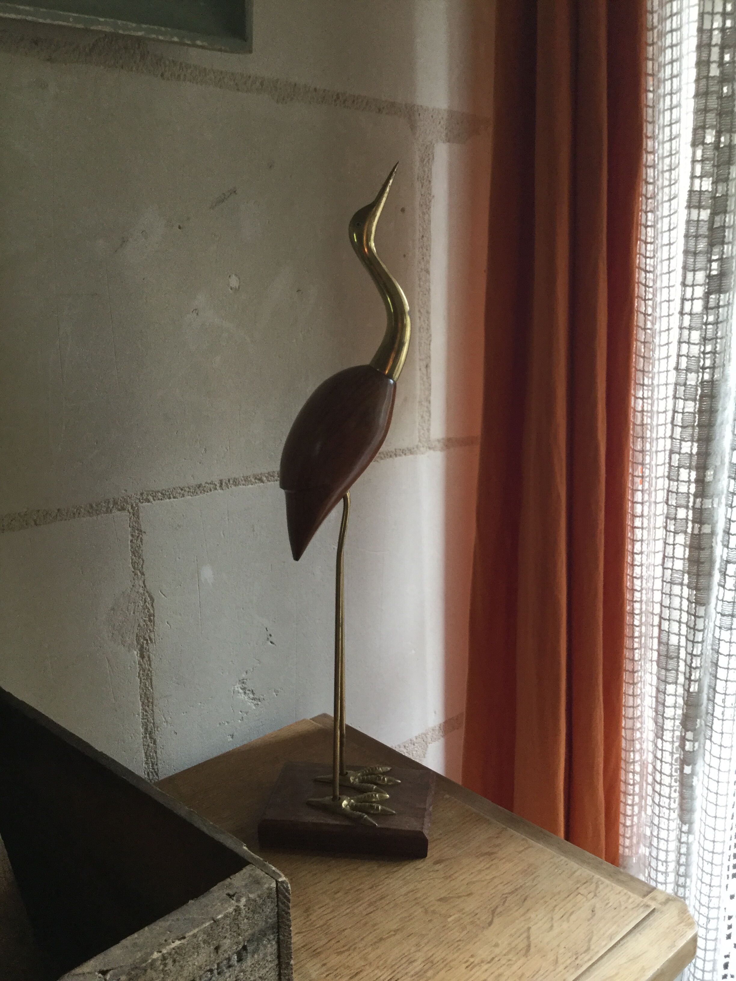 Brass heron
