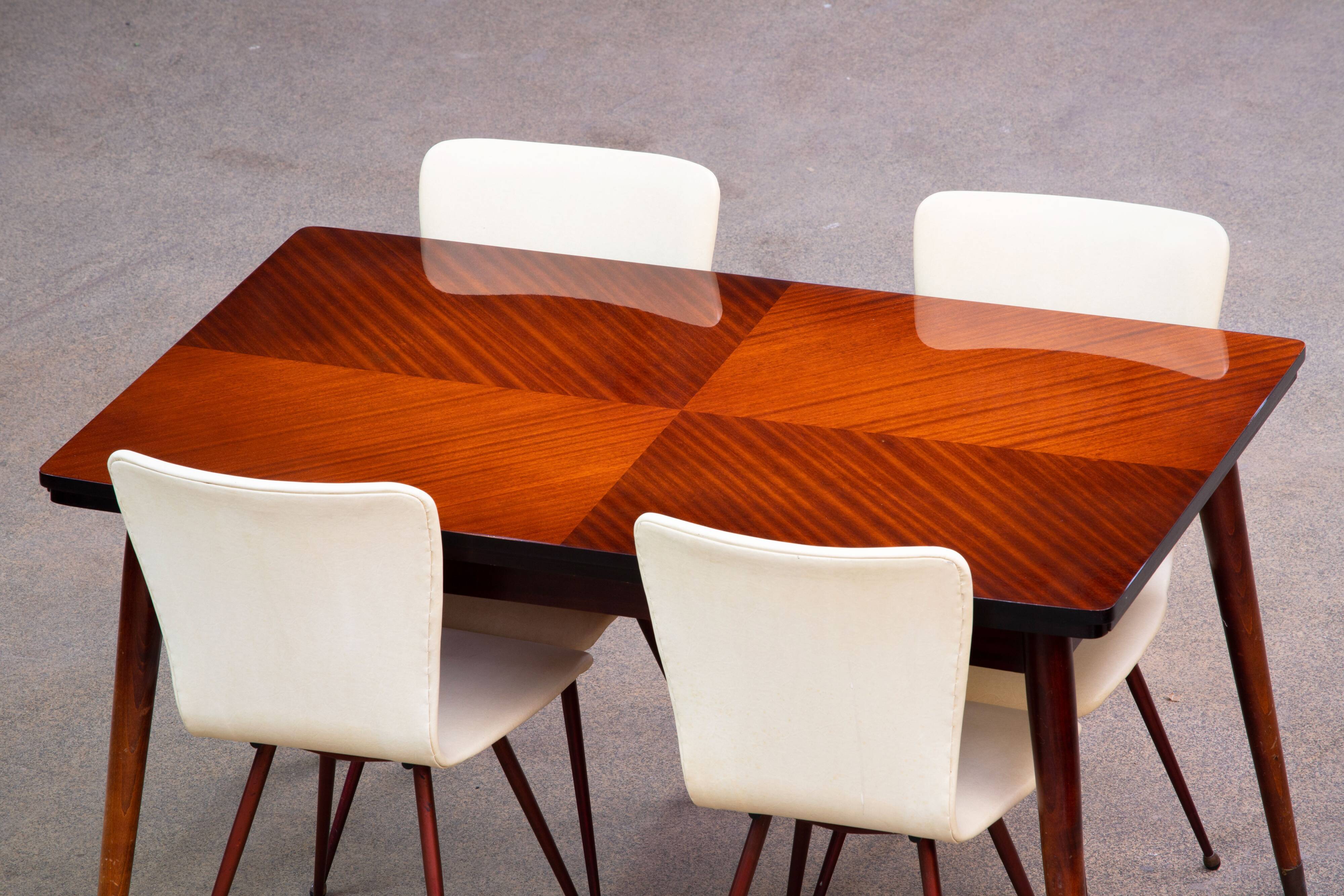 Scandinavian mahogany dining table 1960