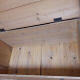 Coffre malle 118x56x54cm ancien en sapin
