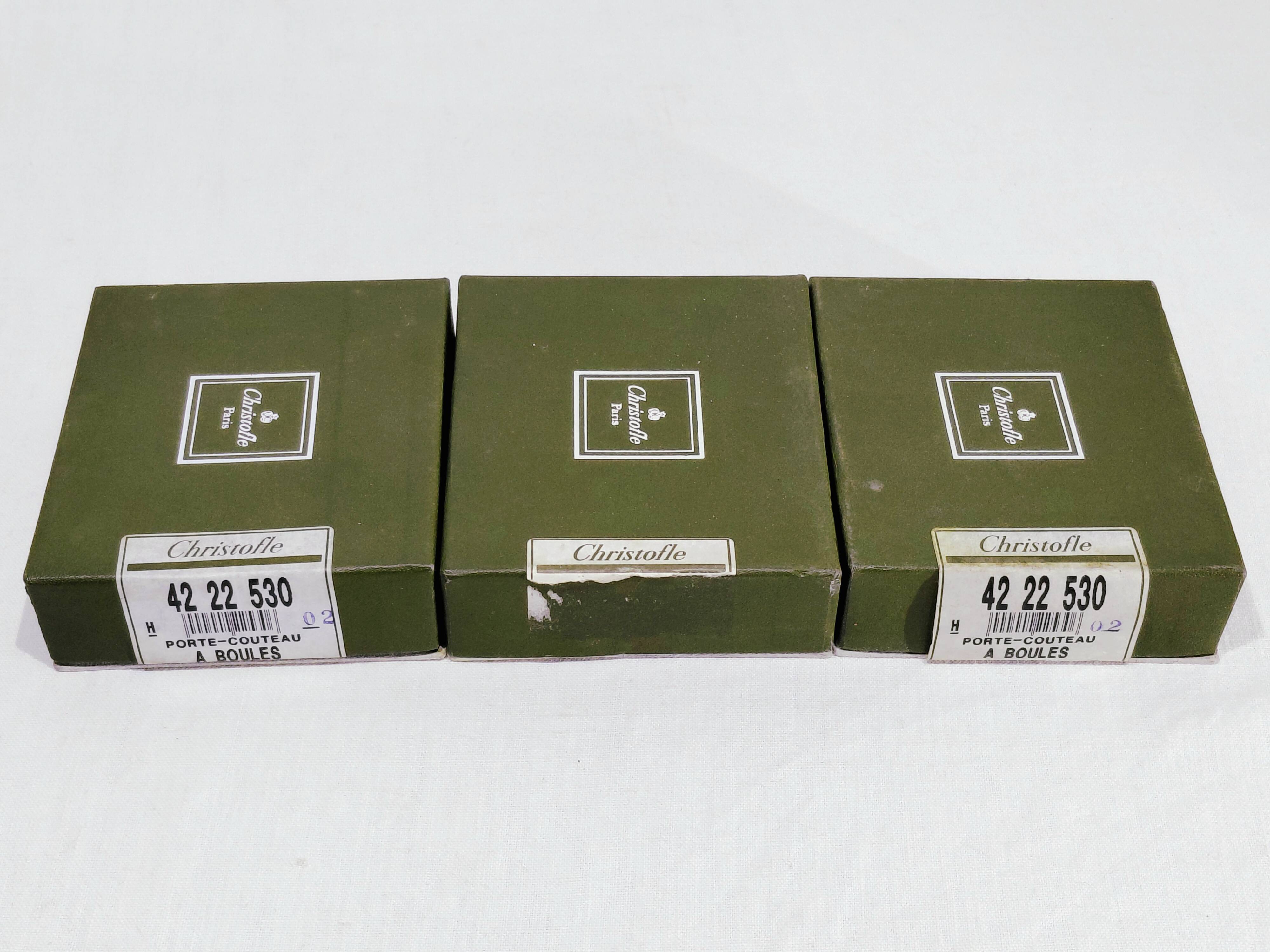 Christofle - 12 ball knife rests