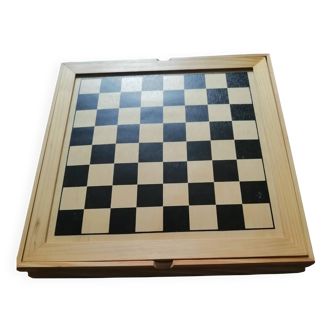 Board game set: checkers - chess - backgammon
