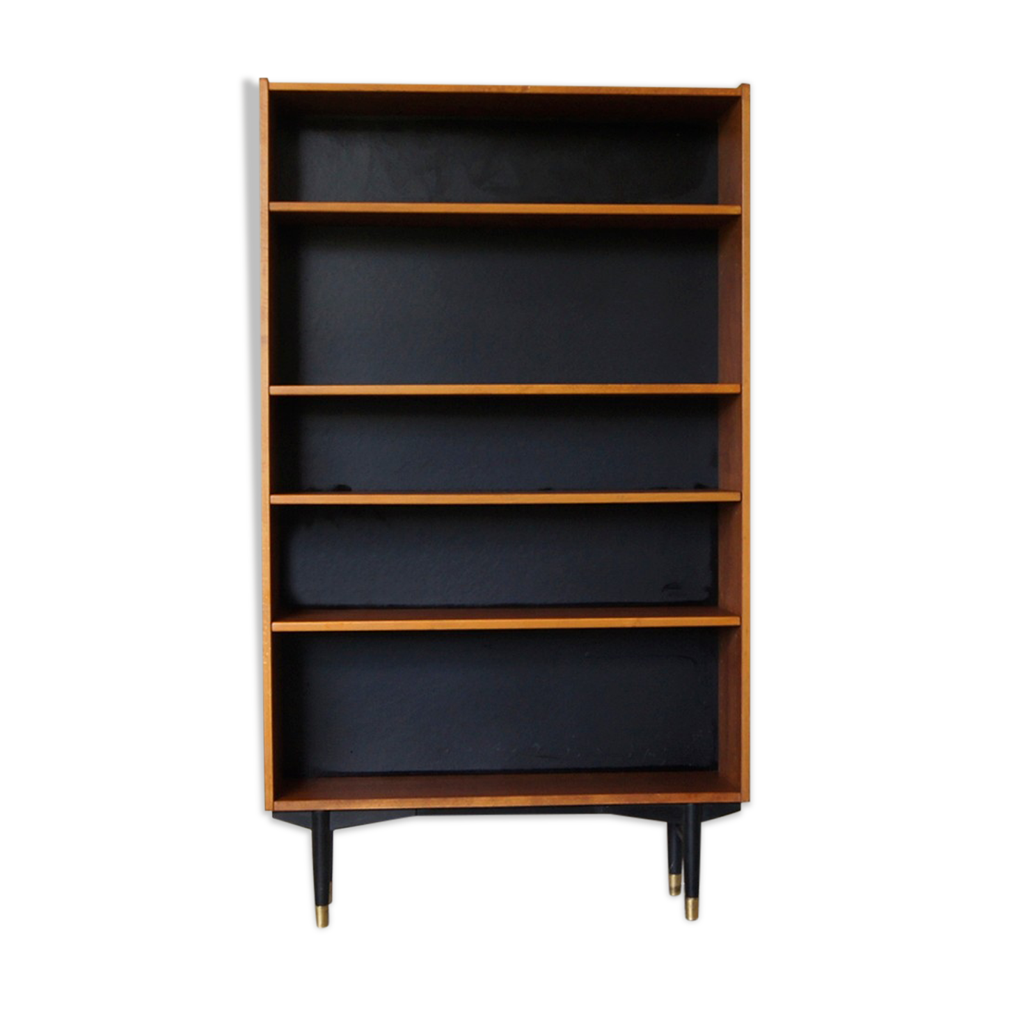 Bibliothèque en teck suédois vintage par Hugo Troeds