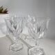 Set of 4 white wine glasses in Chaumont crystal from Cristal d'Arques.