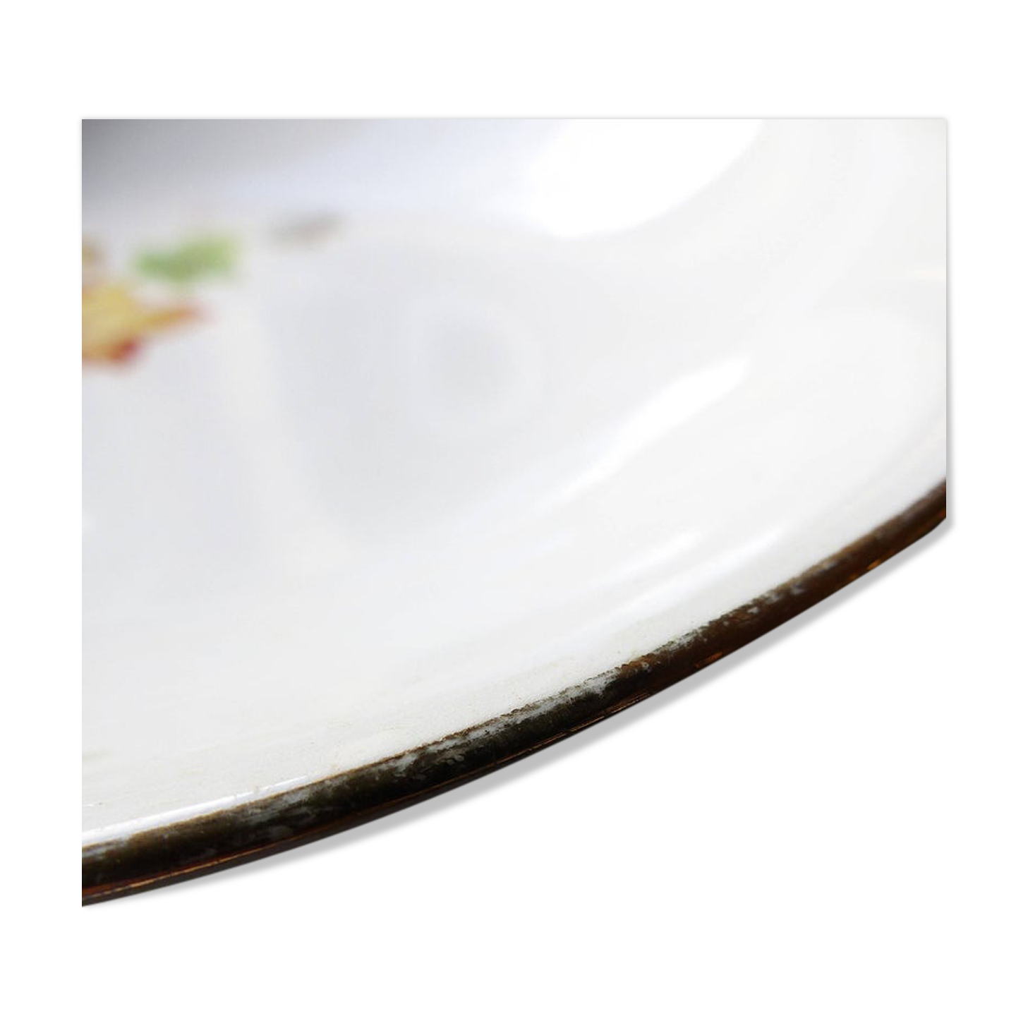 4 Gien "primefleur" hollow porcelain plates