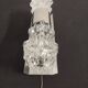 Applique double Space age en verre par Raak, Pays-Bas vers 1970