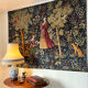 Large tapestry Robert Four Aubusson – Medieval Orchard – 140 x 190 cm