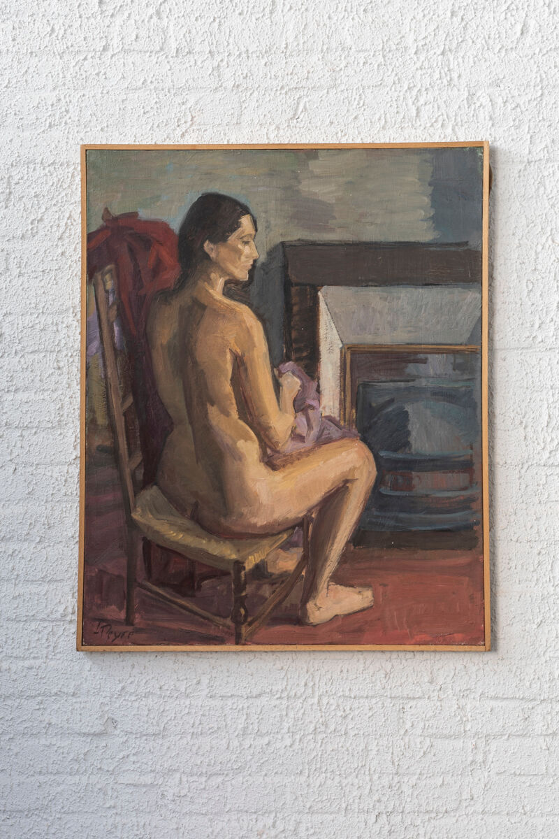 Nude painting ‘Nu’ by Louis Peyré, France, 1989