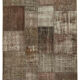 Tapis anatolian vintage 170 cm x 242 cm brown patchwork fait à la main