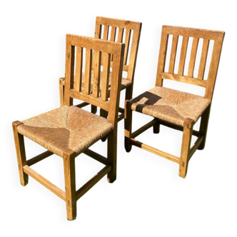 3 chaises brutalistes