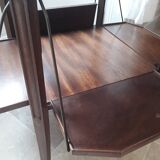 Empty table with bar flap