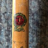 Pair of old wooden tennis rackets with 50s frames