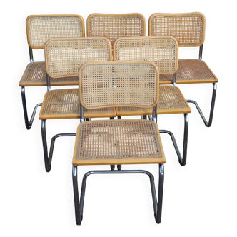 Series x6 Dining Chairs Style B32 by Marcel Breuer