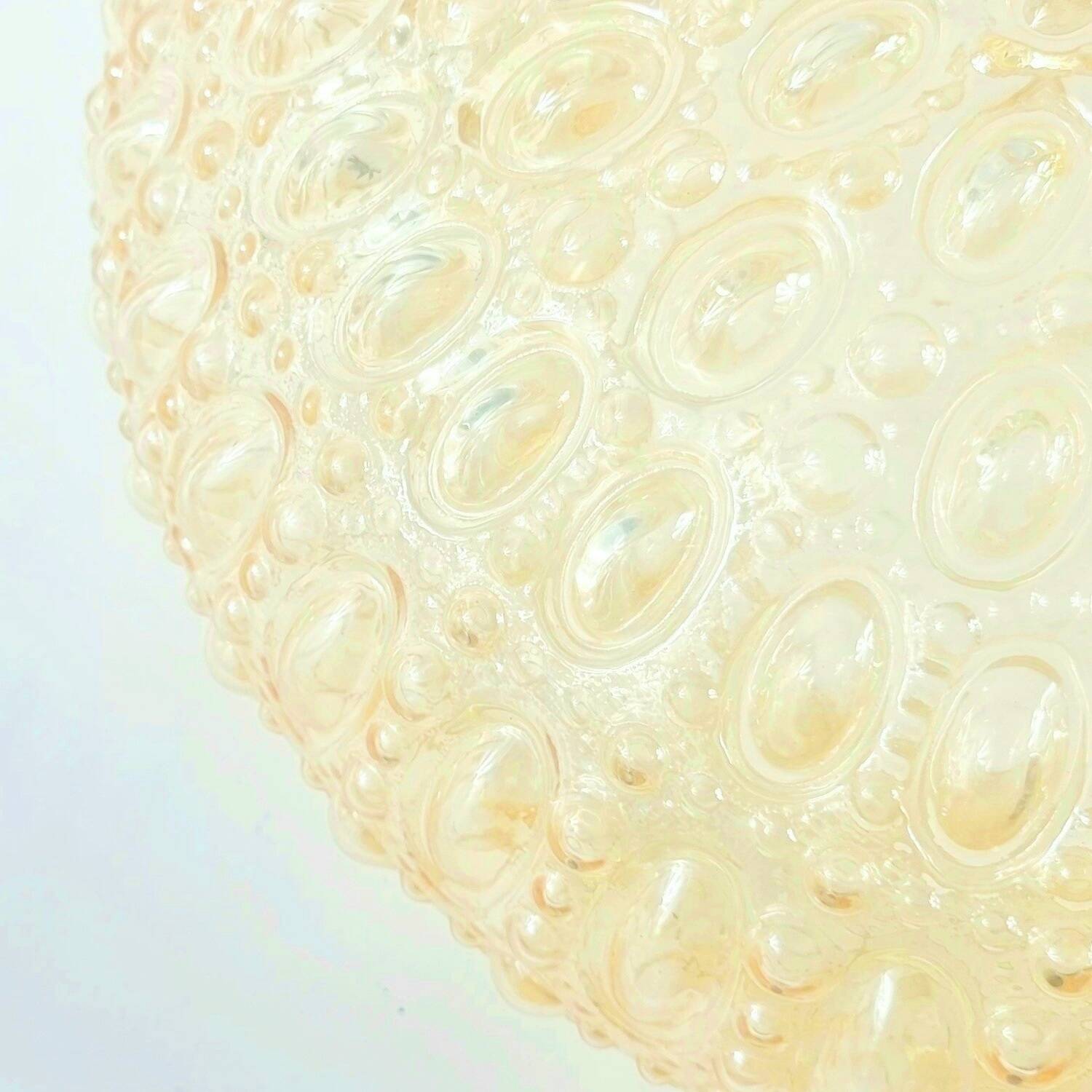 Extra Large Amber Bubble Glass Ceiling Light - H. Tynell for Limburg, 1960s