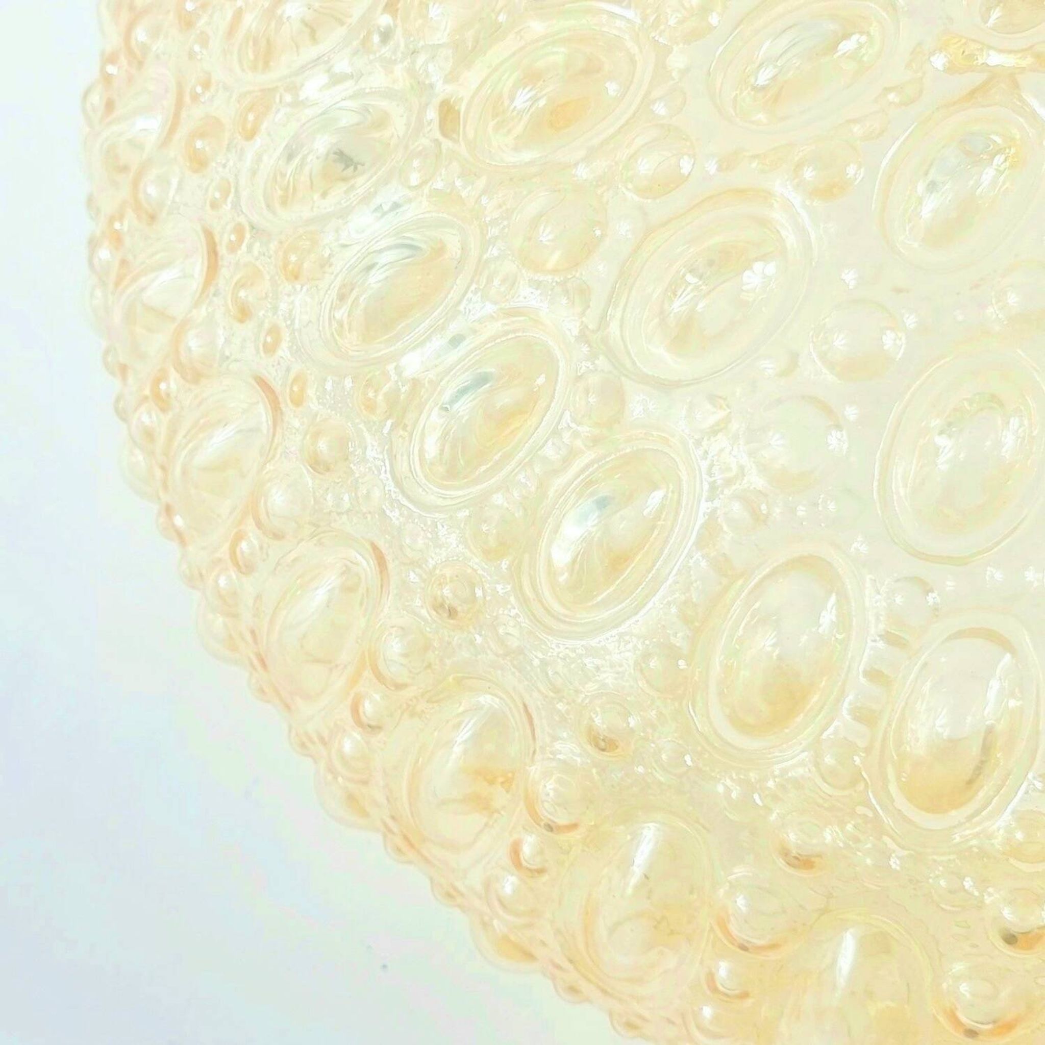 Extra Large Amber Bubble Glass Ceiling Light - H. Tynell for Limburg, 1960s