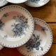 6 assiettes terre de fer 