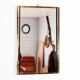 Vintage brass mirror, 45x29 cm