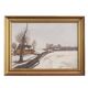 Painting „The Winterscape”, Scandinavian design, 1960s