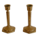 Pair of Scandinavian brass candle holders