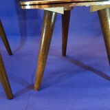 2 vintage 1970s tripod tables
