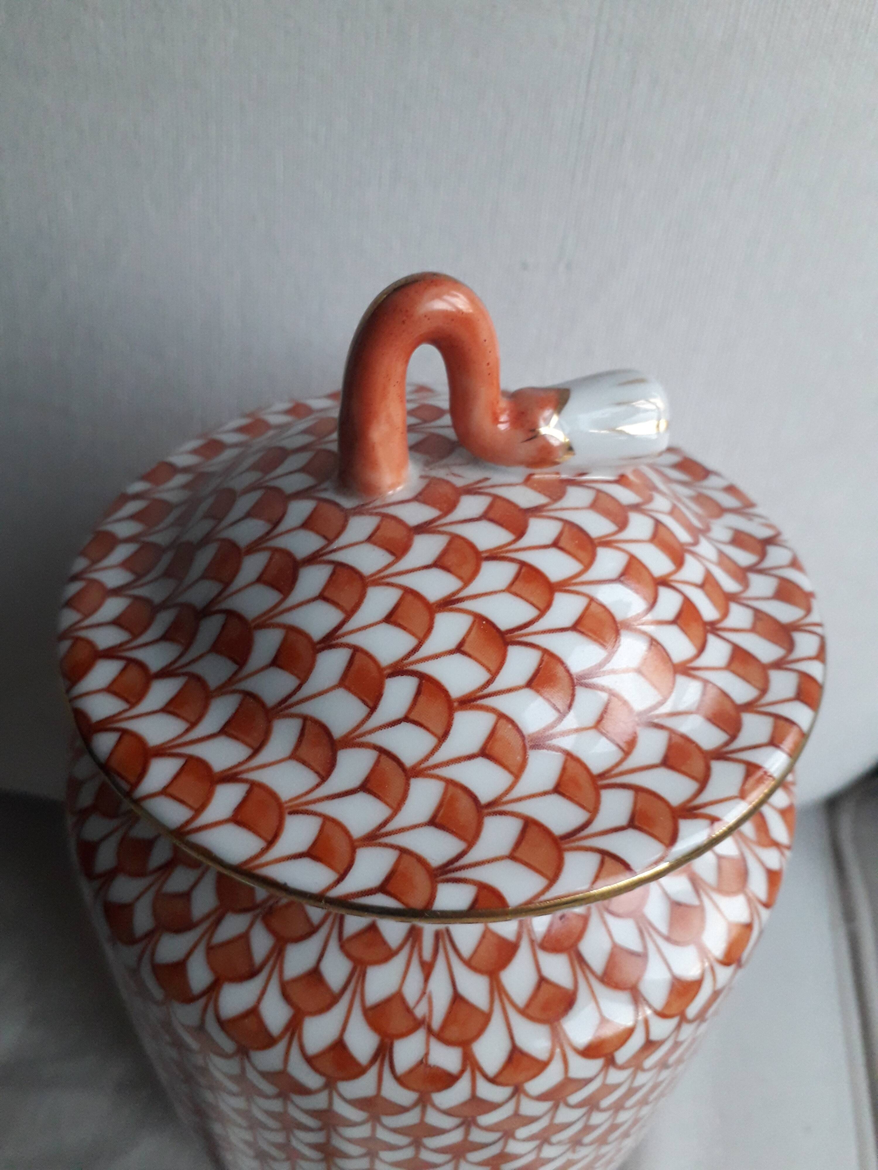 Vintage ceramic with geometric decor