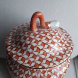Vintage ceramic with geometric decor