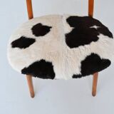 Hans Wegner model CH30 dining chairs in cowskin Carl Hansen Denmark 1952