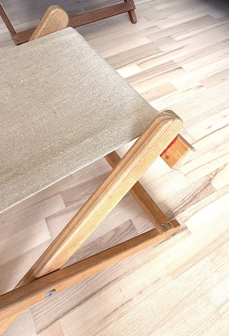 Authentic Børge Mogensen chaise longue (Model 50) with footrest – Danish M