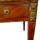 Louis XVI desk with veneer and brass, 3 drawers.