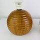 Paire de lampes boules en bois, années 80