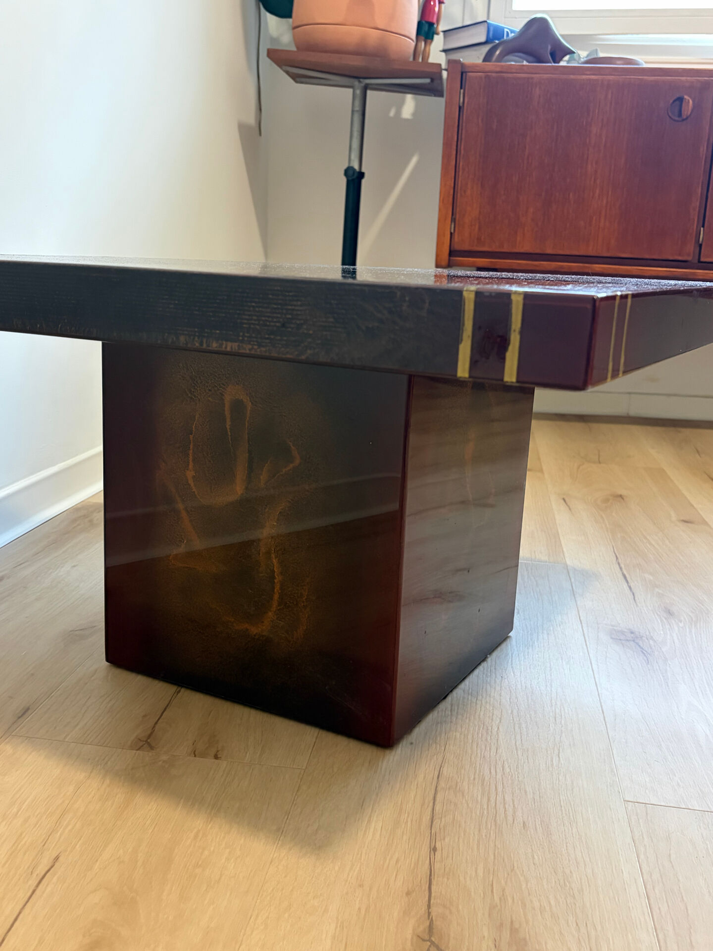 Table basse/bout de canapé Guy Lefèvre pour ligne roset année 70