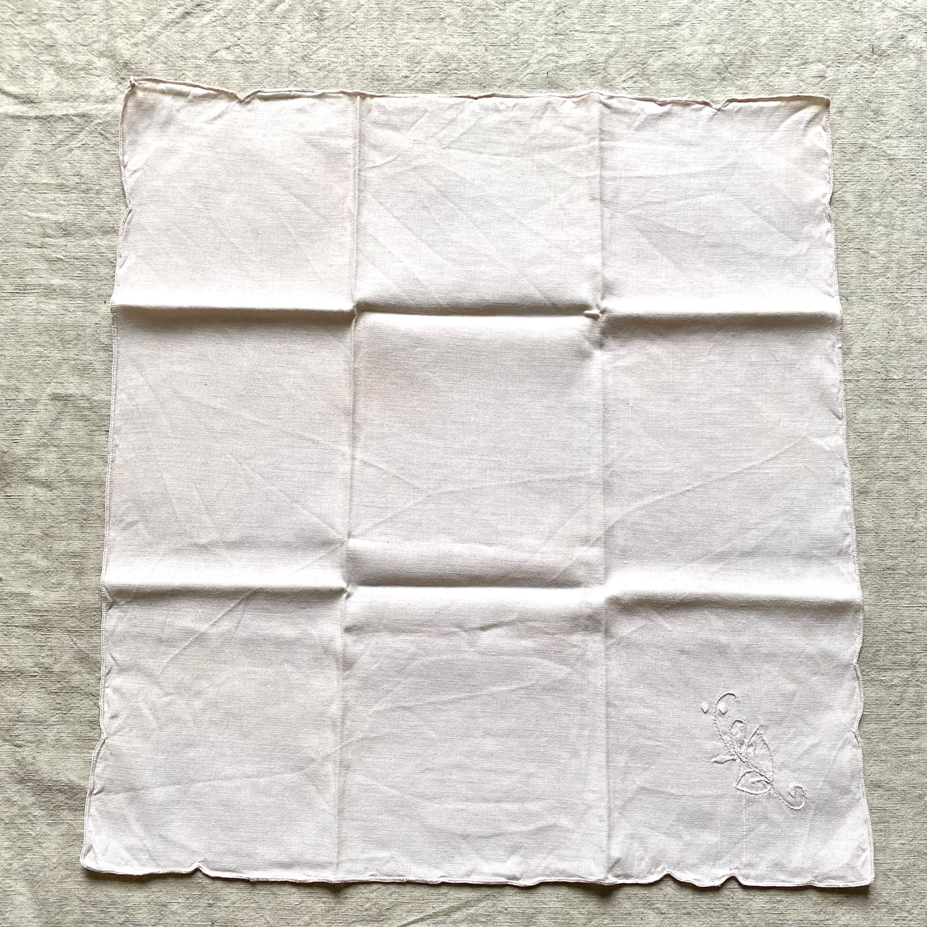 Pink embroidered napkins