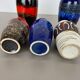 Set of Five Vintage Pottery Fat Lava Vases Made by Scheurich, Germany, 1970s