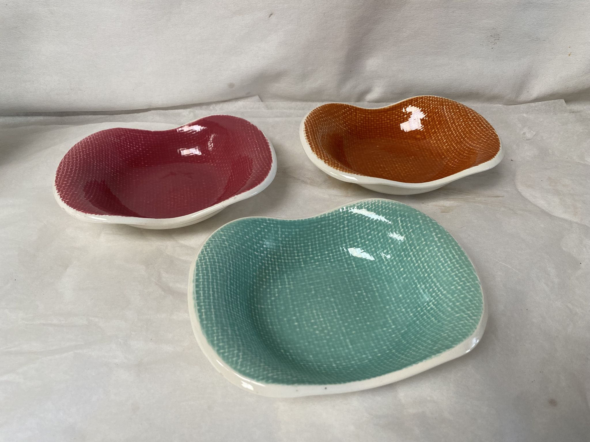 Set of 3 ceramic dishes Les Salins