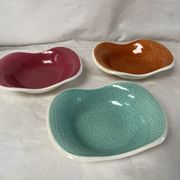 Set of 3 ceramic dishes Les Salins