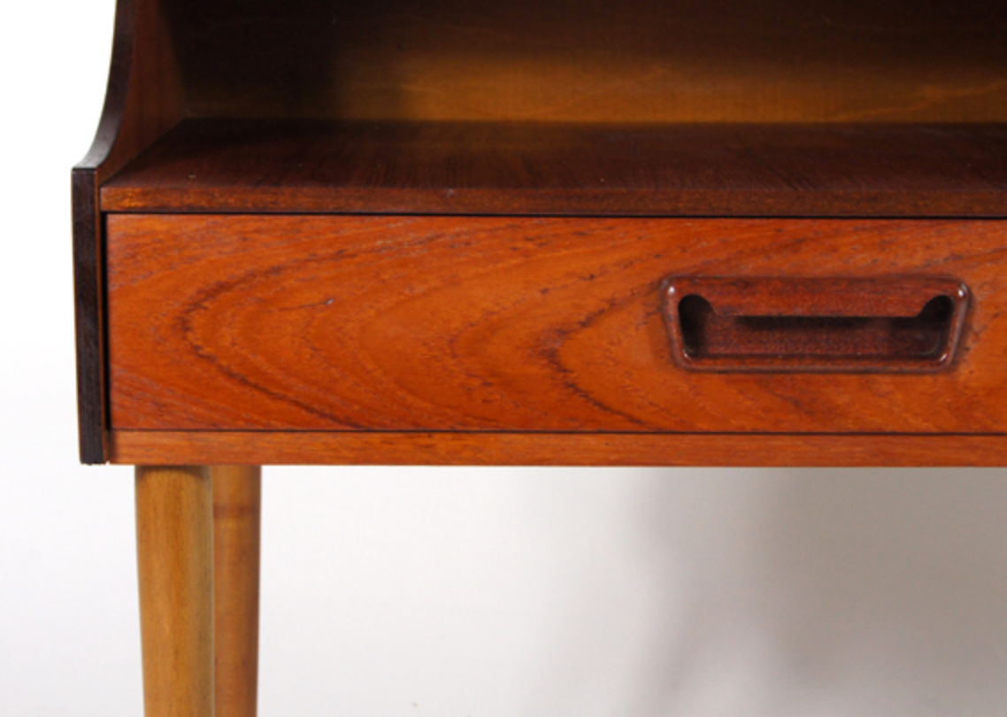 Pair of vintage Danish modern teak bedside tables