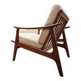 Danish teak Scandinavian sofa armchair set 1960