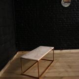 Living room marble metal coffee table