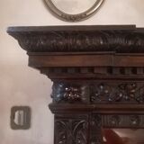 Pair of 19th century dark walnut display cases