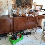 Bahut-dressoir acajou étiqueté "De Coene-Courtrai"