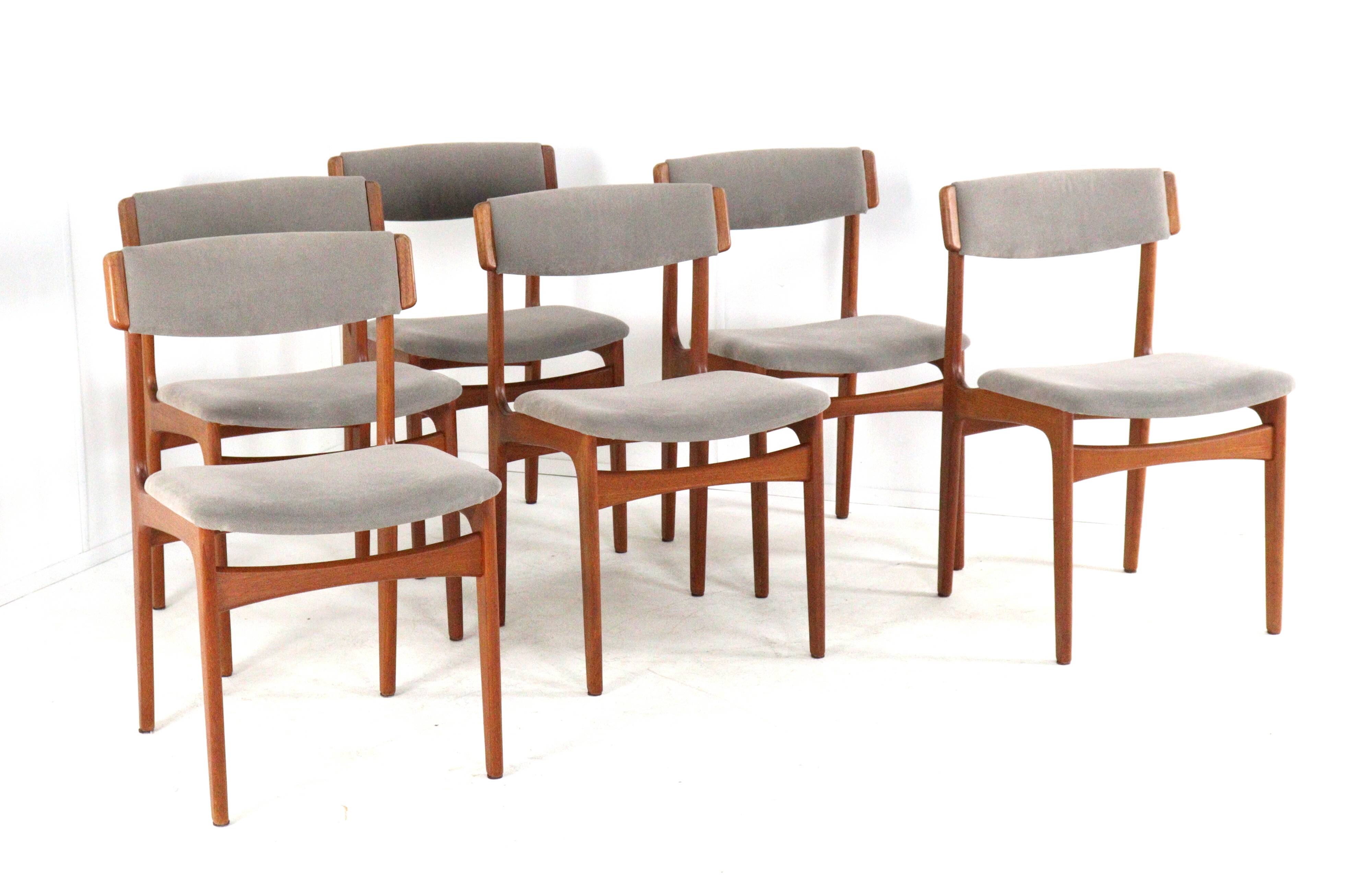 Ensemble de 6 chaises Thorsø Stole- og Møbelfabrik - design danois du milieu du siècle