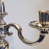 Candélabre en métal argenté
