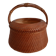 Woven bamboo basket and ceramic. Philippines.