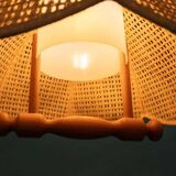 Swedish suspended lamp in bohemian strap.