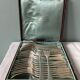 Set of 24 old cutlery: Alfenide housewife, monogrammed Fidelio model
