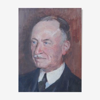Portrait de notable, daté au dos 1937/ 1938