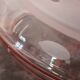 Art Deco pink glass lampshade
