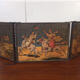 Miroir triptyque avec illustrations 1900