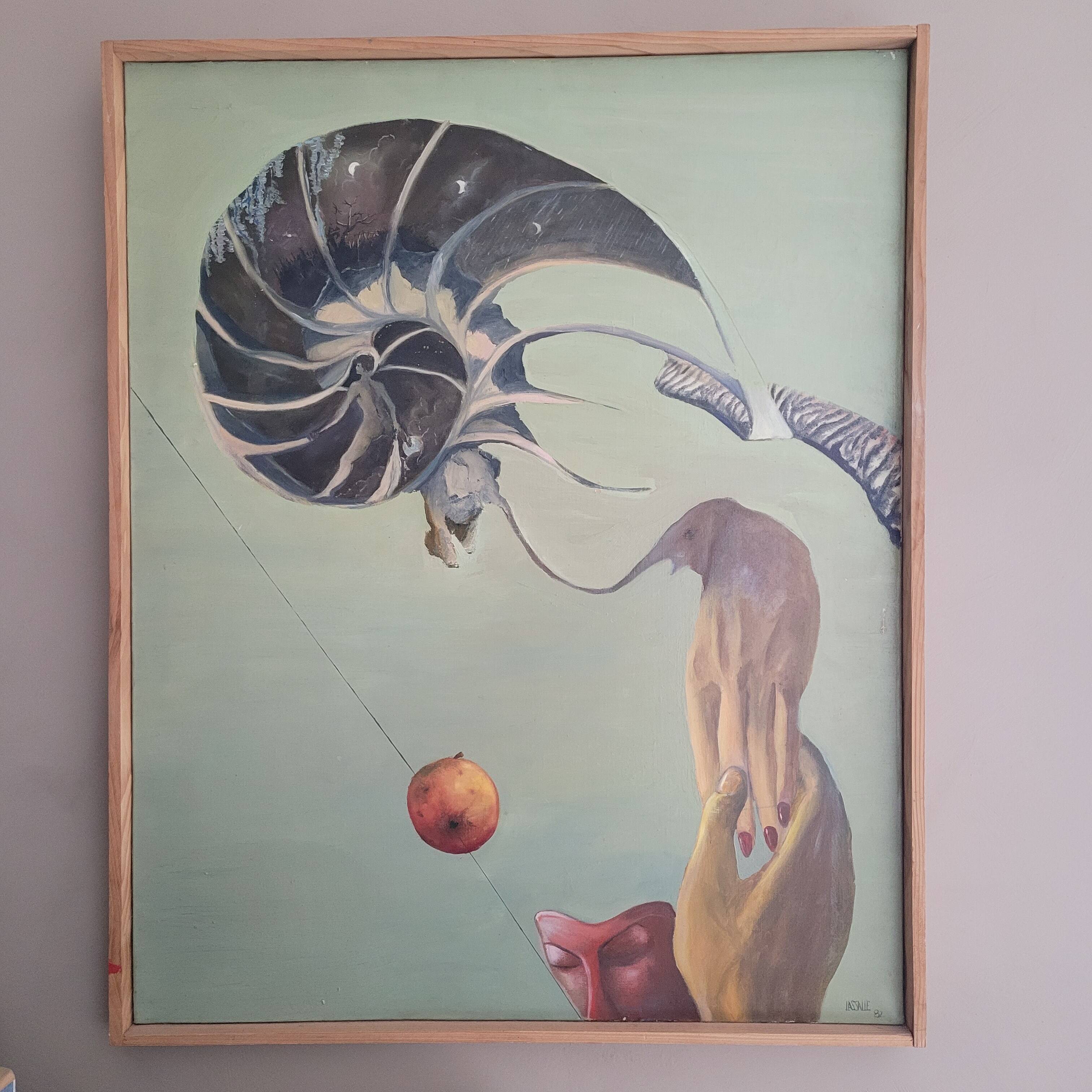 Oil painting by Bruno Lassalle (1982)